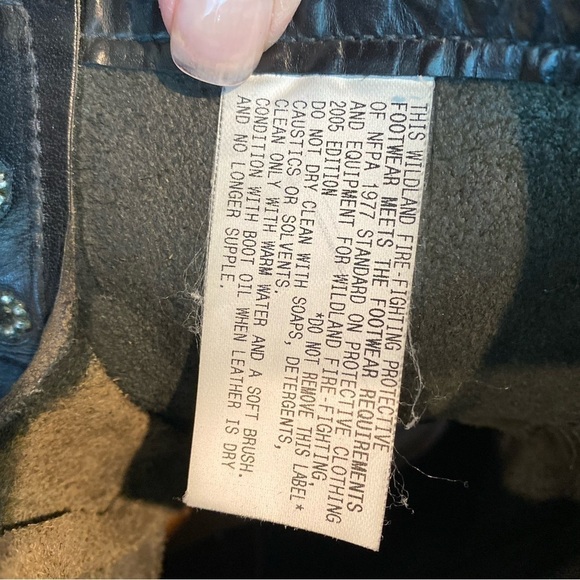 Red Wing Boots 699 Logger Fire Fighter Lace Up Vibram Sole Size 8.5 - Picture 8 of 9